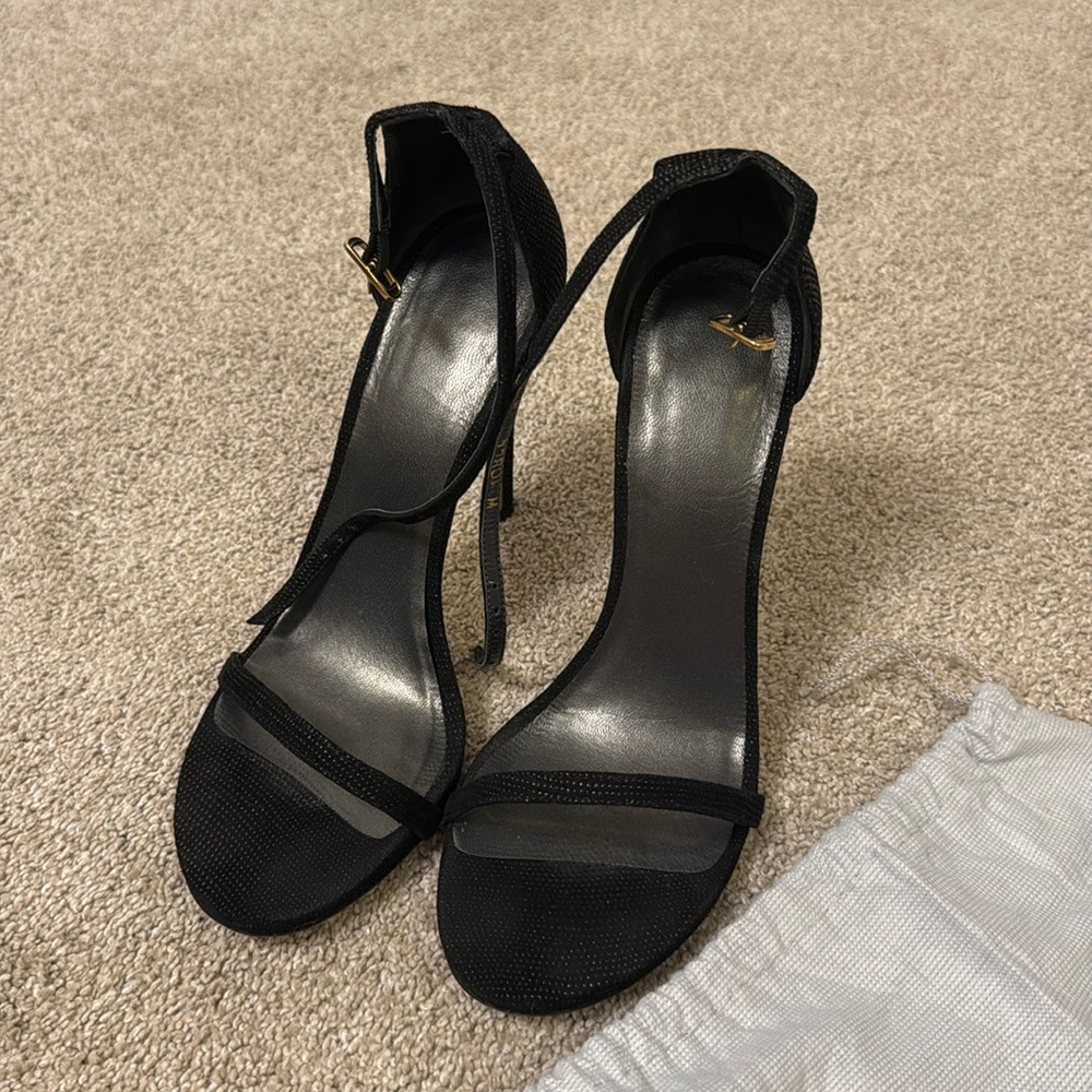 Stuart Weitzman Nudist Heel Black 8